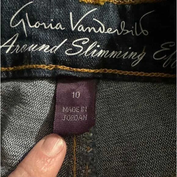 Gloria Vanderbilt Slim-Straight Distressed Jeans Size 10A New With Tag MSRP $54 - Picture 9 of 9